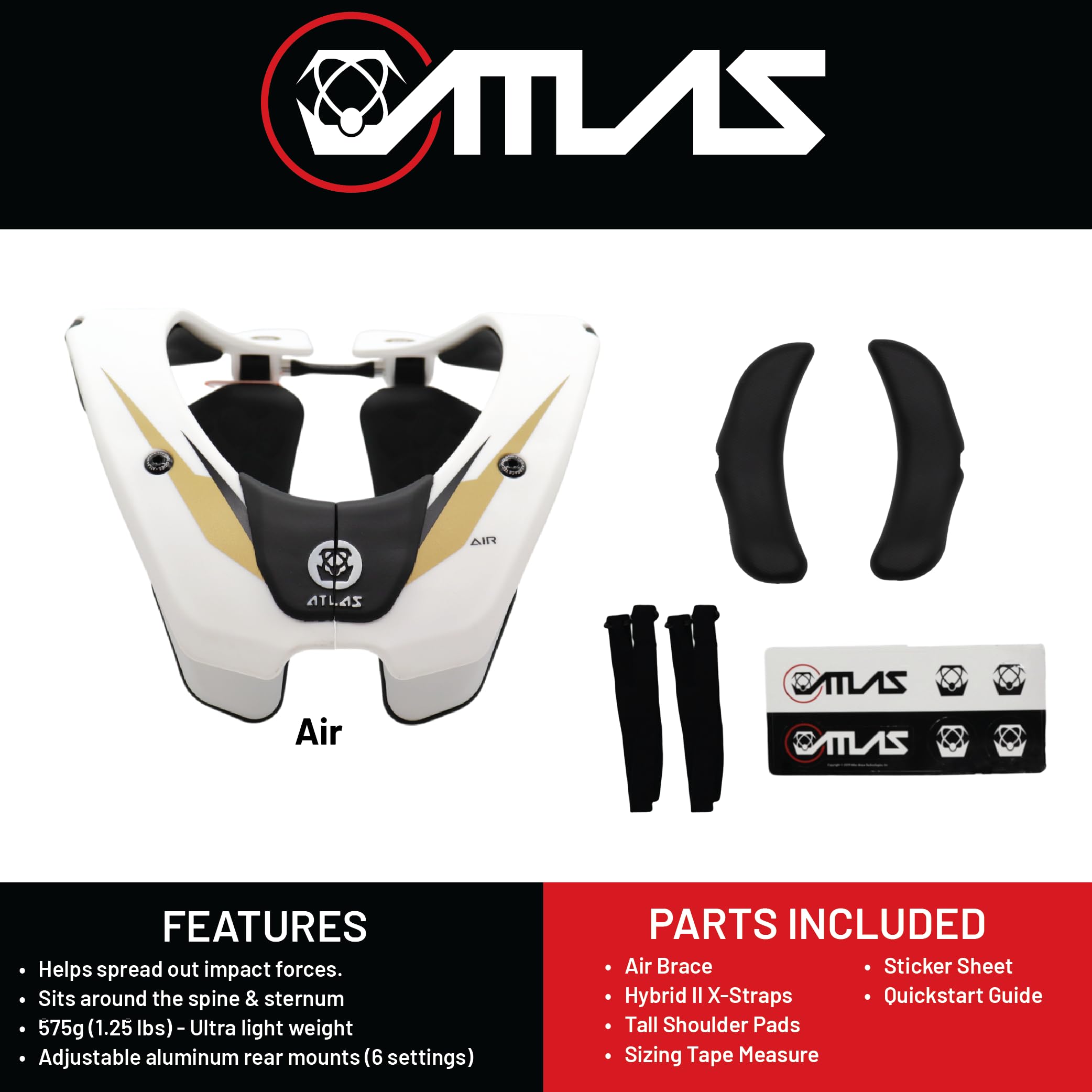 Amazon.co.jp: Atlas Air ネックブレース M (ホワイト/ゴールド Amazon.co.jp: Atlas Air ネックブレース M (ホワイト/ゴールド